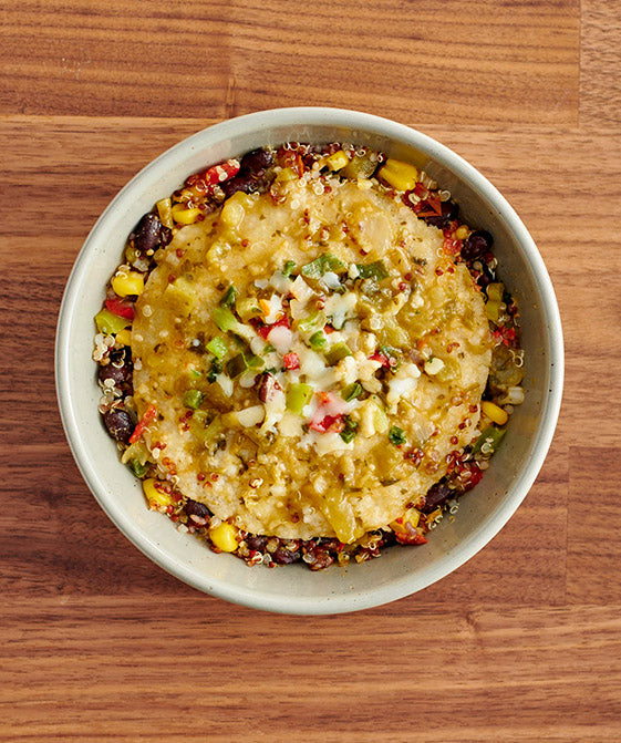 Quinoa & Veggie Enchilada Verde cooking image