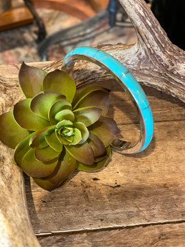 Turquoise Inlay Bangle