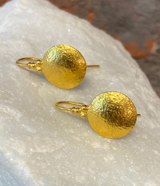 Kredsløb fængsel Mere Ara 24kt Gold Small Disc Earrings – Elliott Yeary Gallery Fine Art & Jewelry