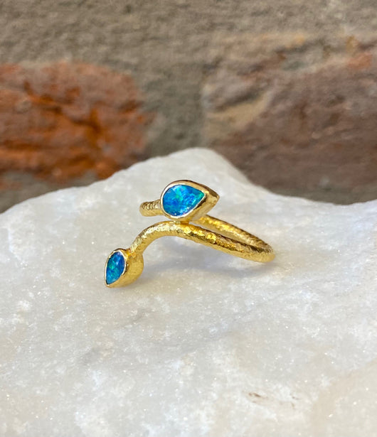 konstruktion lancering Kritisk Ara Opal and 24kt Gold Leaf Ring – Elliott Yeary Gallery Fine Art & Jewelry