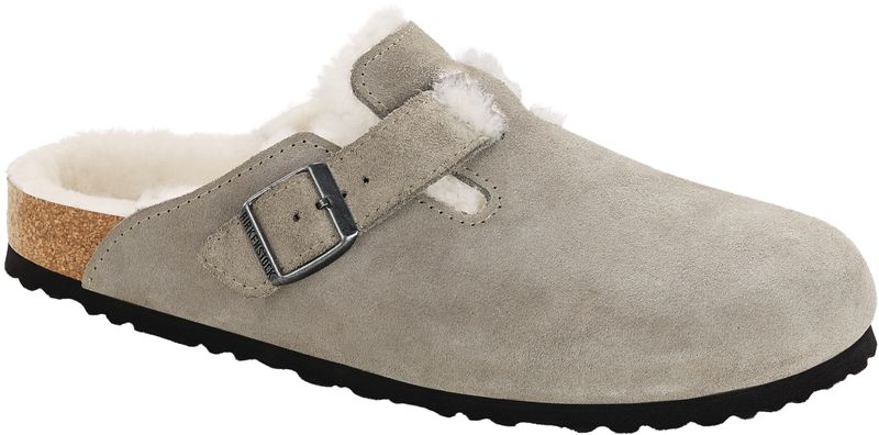 boston shearling suede leather