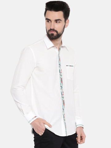 white summer cotton shirt