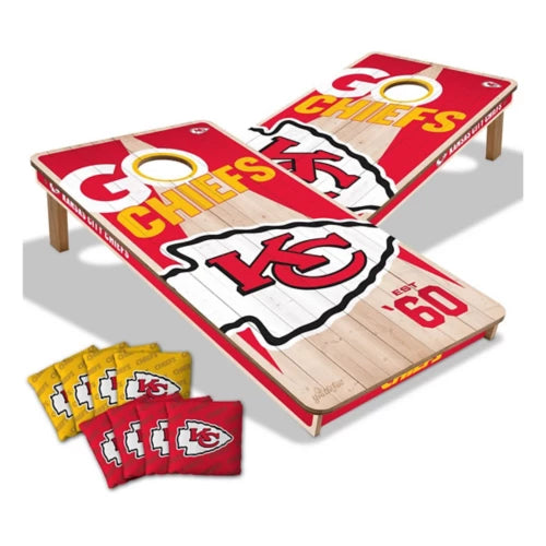 Kansas City Chiefs All Wood Cornhole 2x4 by youthefan