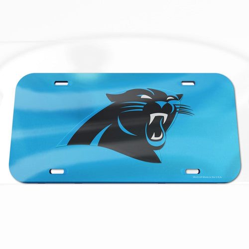 Carolina Panthers Logo Acrylic Classic License Plate