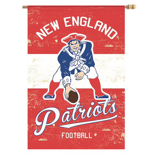 New England Pats Vintage Throwback House Flag