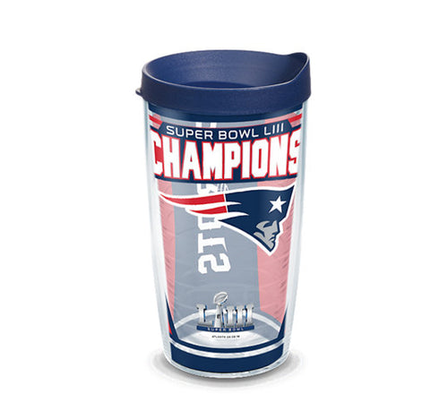 Tervis NFL® New England Patriots Super Bowl 53 Champions Wrap With Travel Lid