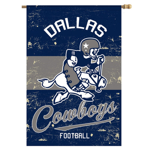 Dallas Cowboys Vintage Linen House Flag