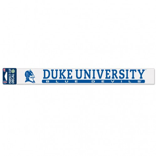 DUKE UNIVERSITY PERFECT CUT DECALS 2" X 17"