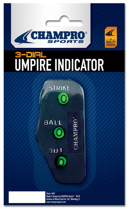 Baseball 3-Dial Traditional Umpire Indicators