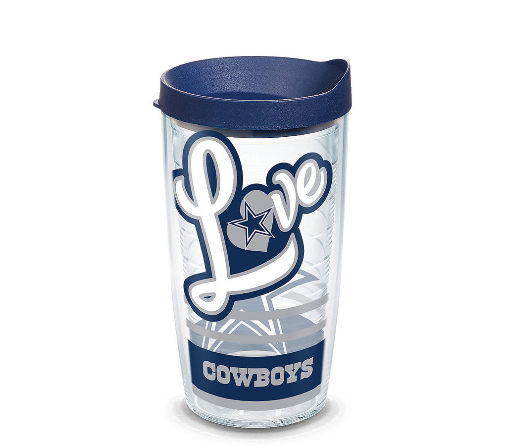 Tervis NFL Tumbler With Lid 16 Oz Dallas Cowboys Clear - Office Depot