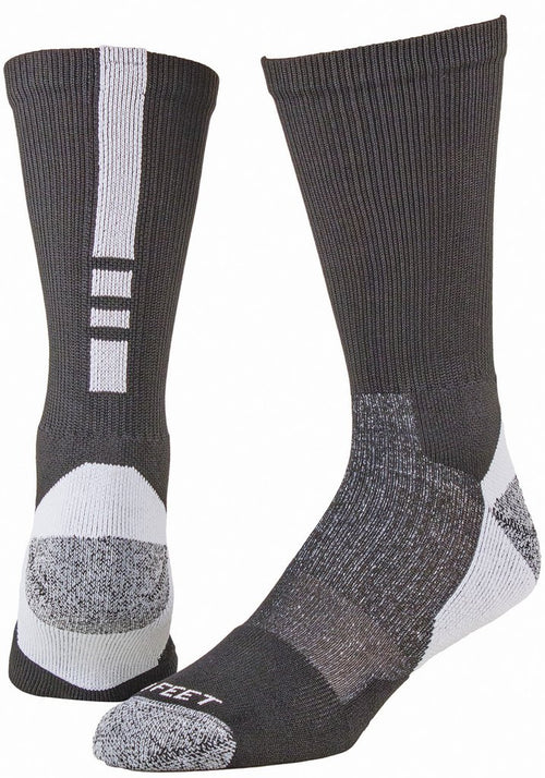 Pro Feet 238 Pro Feet Performance Shooter 2.0 Socks - Black White SIZE MED 9 - 11