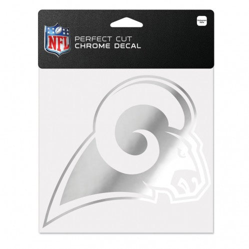 Los Angeles Rams Chrome Perfect Cut Decal 6" X 6"