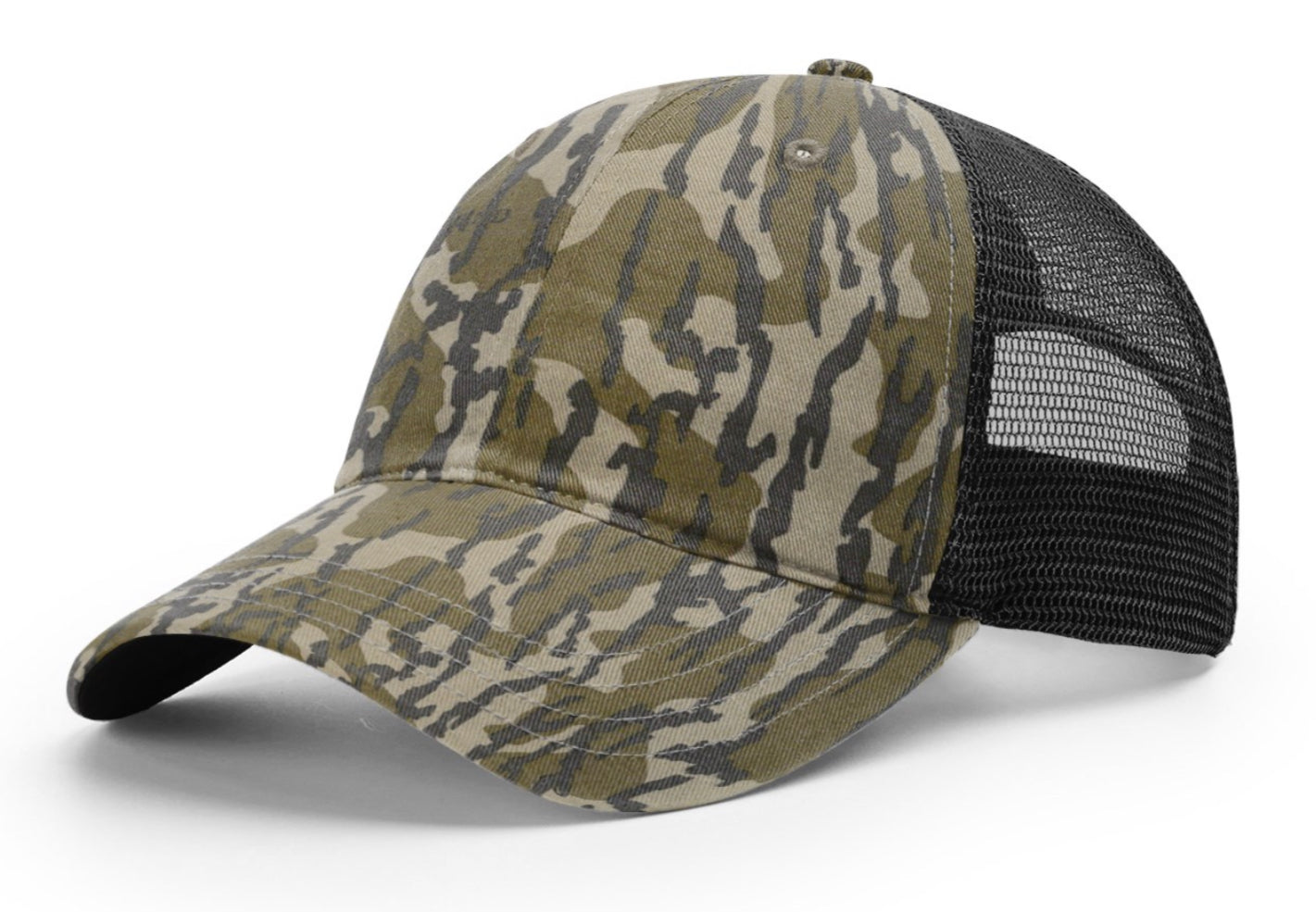 Richardson 111P Garment Washed Camo Trucker Hat