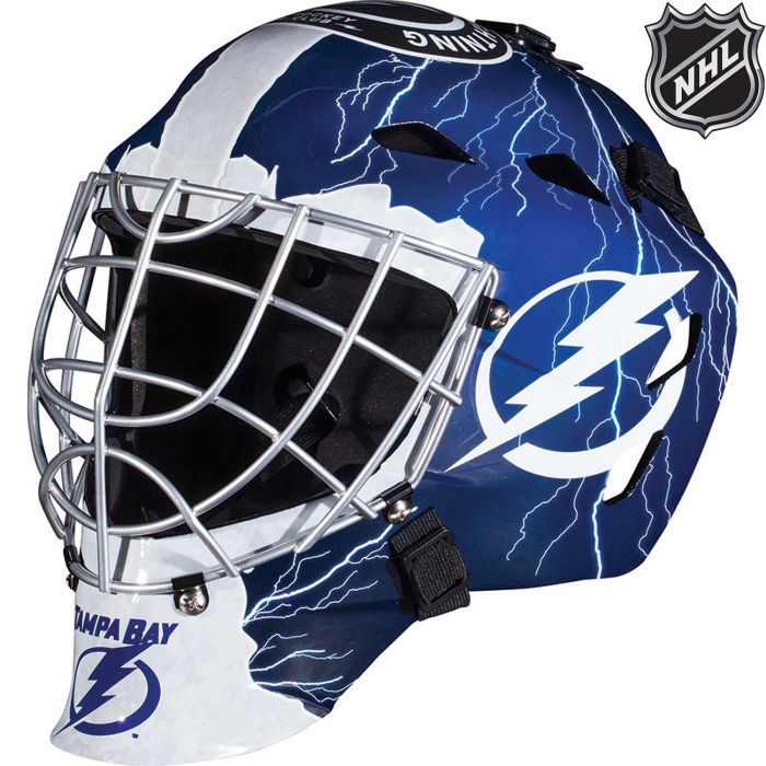 Tampa Bay Lightning Franklin GFM 1500: NHL® Team Goalie Helmet |  AtlanticCoastSports