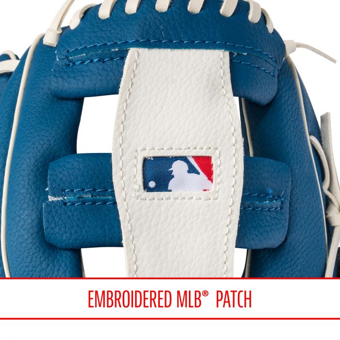 Kids Crunch Baseball Custom Built Glove Mitt 2606 New York METS Cowhide  Laced