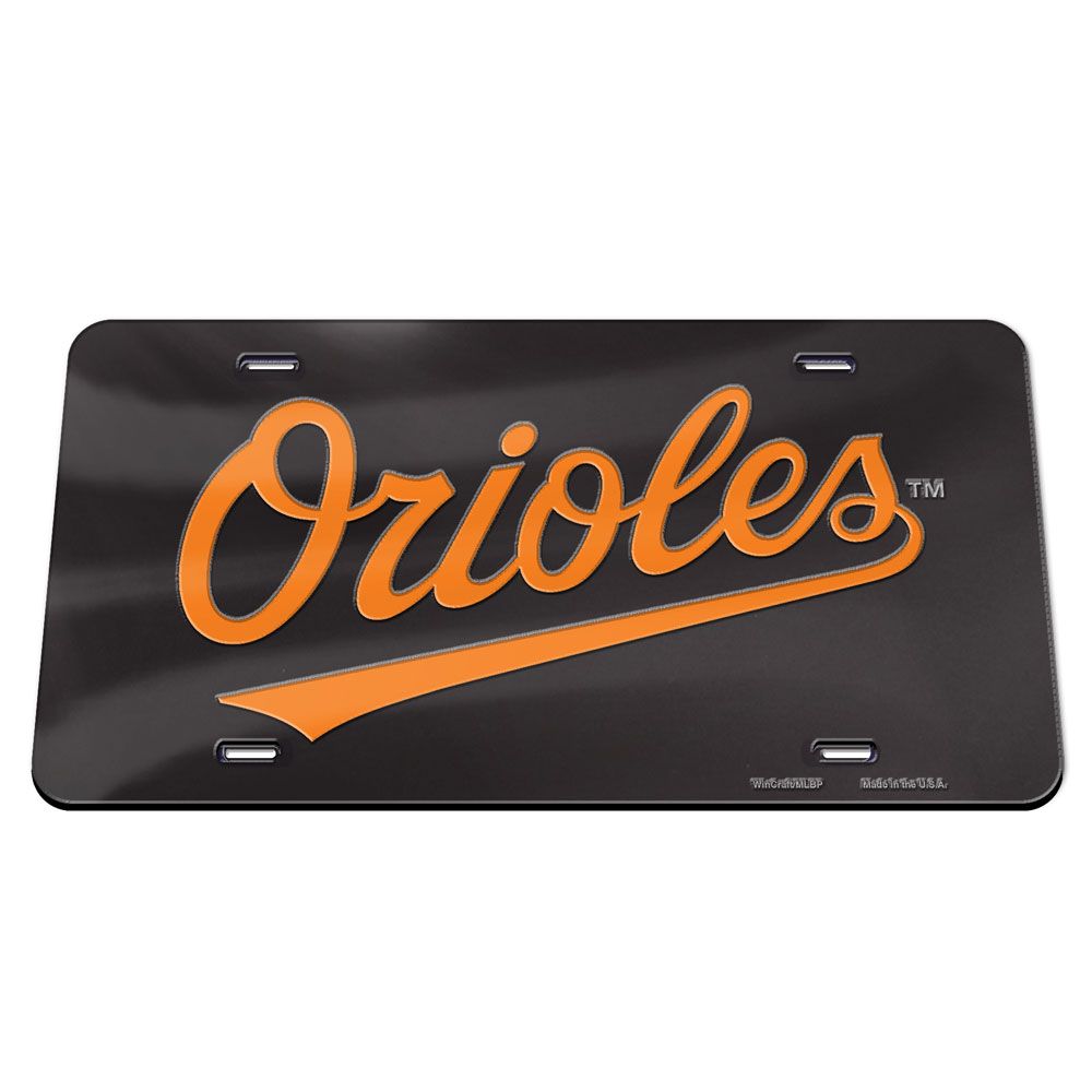 Baltimore Orioles Acrylic Classic License Plates