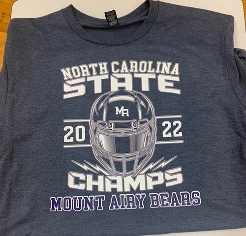 Mt Airy Bears North Carolina 2022 State Champion Tees and Hoodies