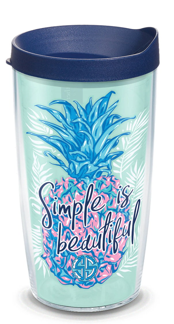 TERVIS TUMBLER SS SIMPLY SOUTHERN Simple Is Better Double Walled Travel Cup  NWOT