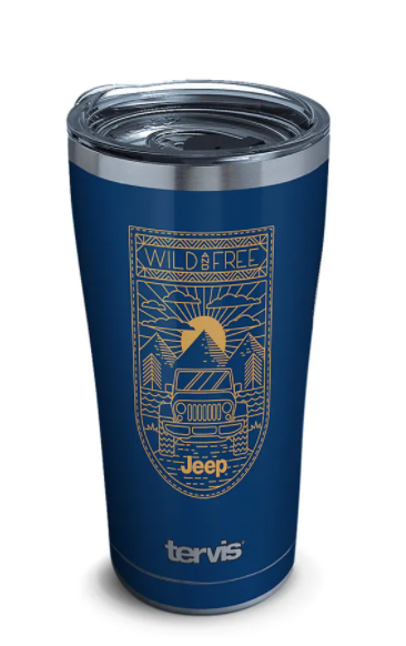 Jeep® Brand - Wild and Free Stainless Steel With Slider Lid