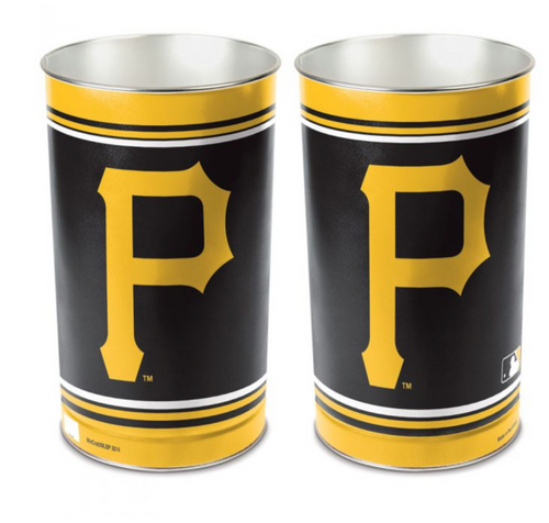 Pittsburgh Pirates waste Basket 15” High