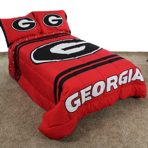 NCAA Georgia Bulldogs Reversible Comforter Set