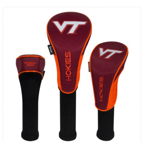 Virginia Tech Hokies 3 Set Golf Headcover