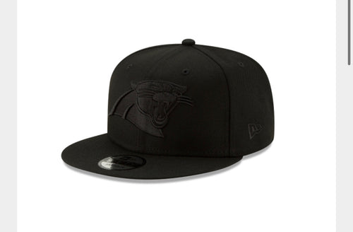 Carolina Panthers New Era 950 Black on Black Hat