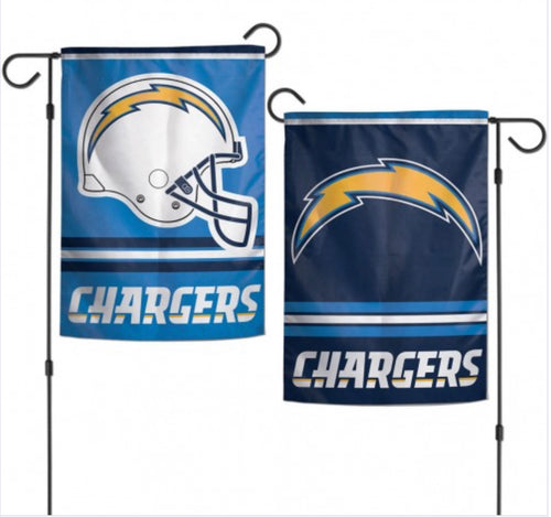 Los  Angels Chargers 2 Sided Garden Flag 12.5" X 18"