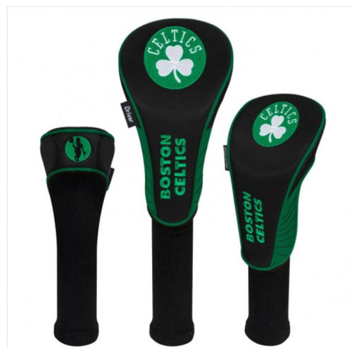 Boston Celtics Set of 3 Golf Head Covers