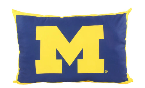 NCAA Michigan Wolverines Fully Stuffed Big Logo Pillow