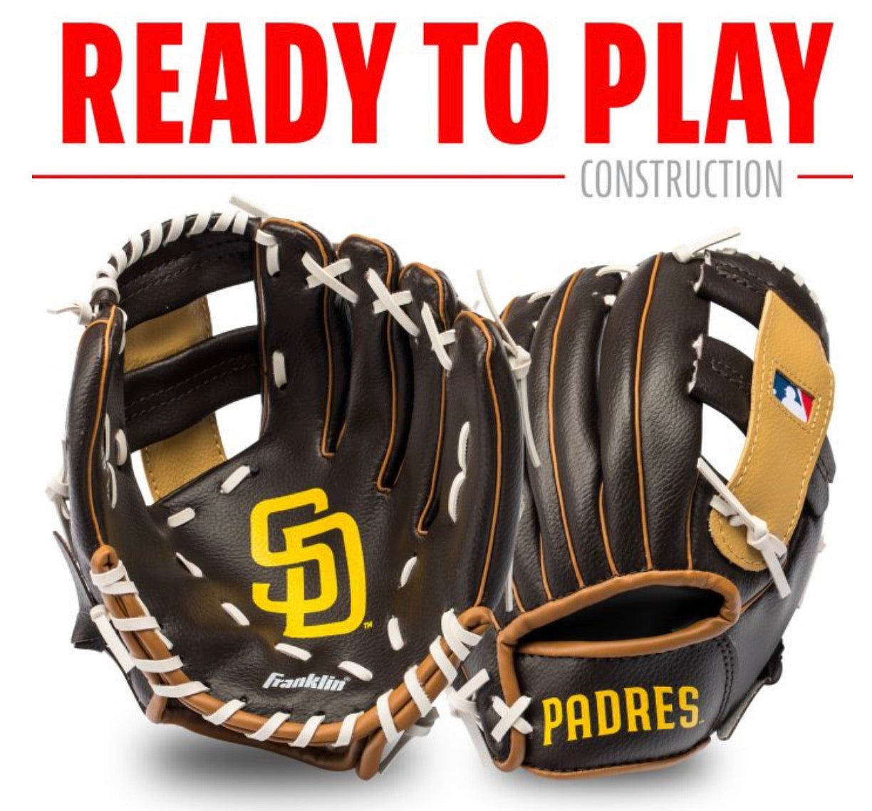 San Diego Padres Baseball Club Glove Mitt SGA 2606 Cowhide Laced