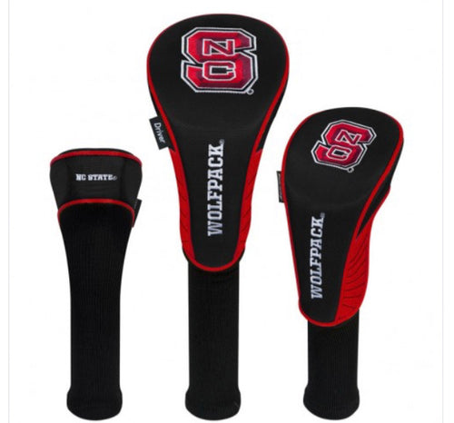 NC State Wolfpack 3 Set Golf Headcover