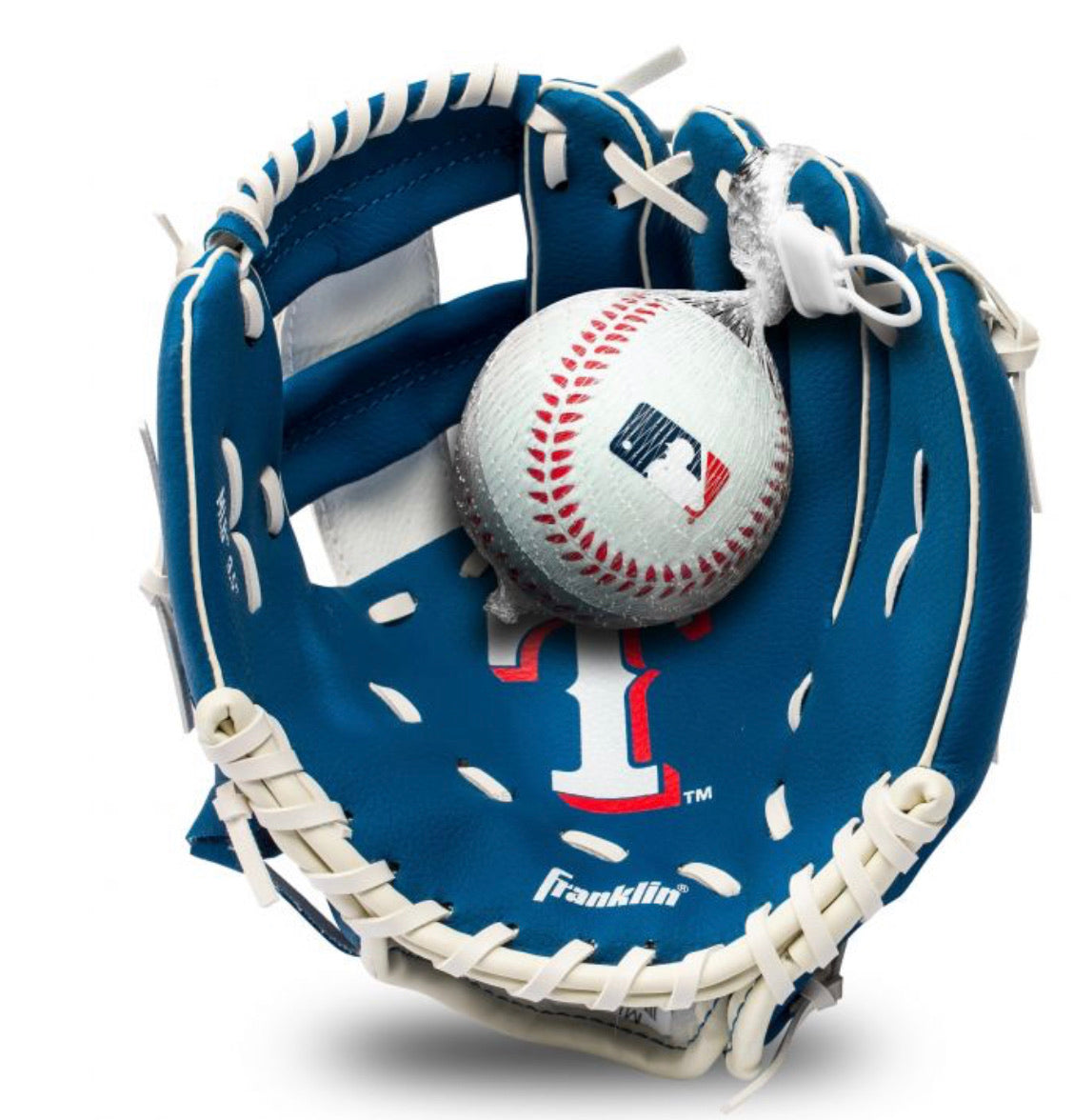 Franklin Houston Astros 9.5 Team Logo Youth Glove and Ball Set