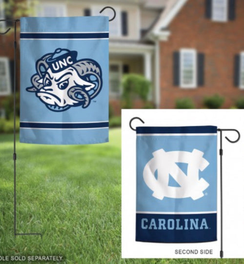 North Carolina Tar Heels Garden Flags 2 Sided 12.5" X 18"
