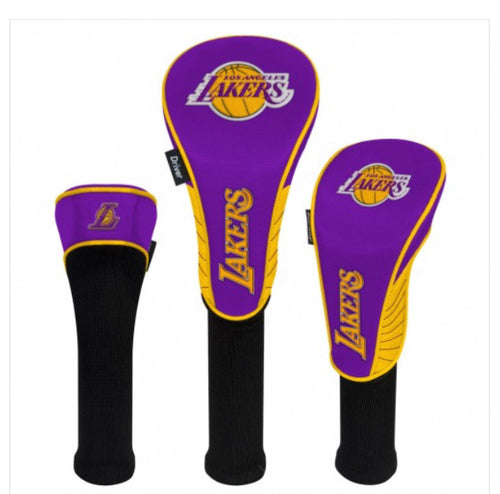 Los Angeles Lakers Set of 3 Golf Head Covers