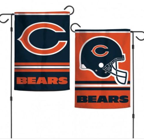 Chicago Bears 2 Sided Garden Flag 12.5" X 18"
