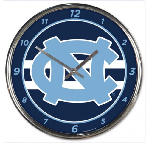 NORTH CAROLINA, UNIVERSITY OF CHROME CLOCK