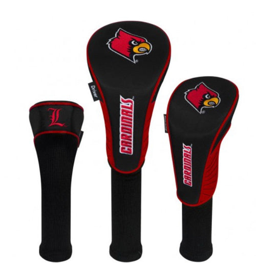Louisville Cardinals 3 Set Golf Headcover
