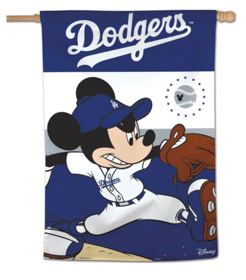 Los Angeles Dodgers / DIsney Vertical Flag 28" X 40"