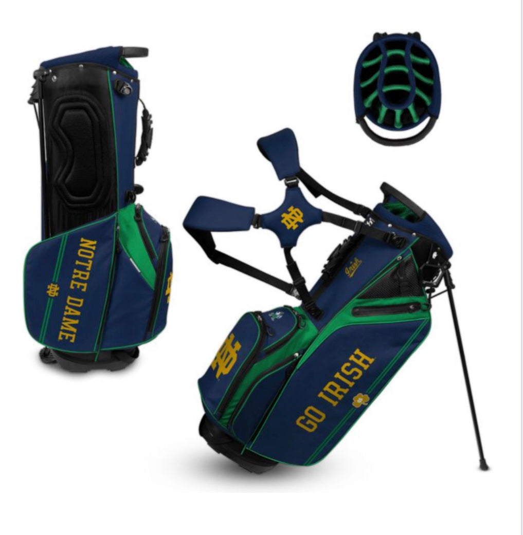 NOTRE DAME FIGHTING IRISH CADDIE CARRY HYBRID BAG