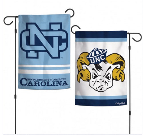 North Carolina Tar Heels 2 Sided Garden Flag 12.5" X 18"