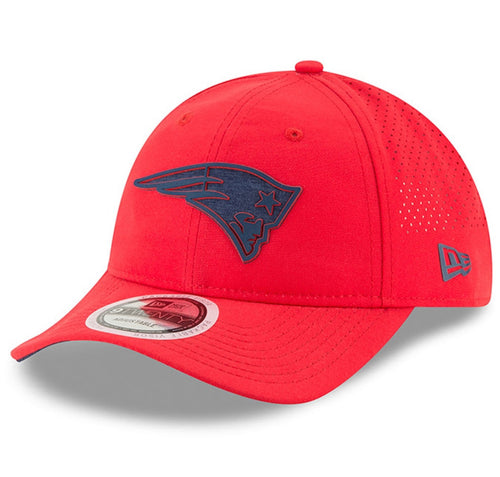 New Era New England Patriots Red 2018 Training Camp Secondary 9TWENTY Adjustable Hat M/L