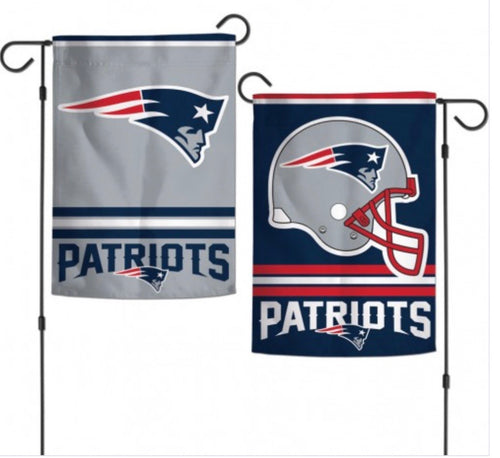 New England Patriots 2 SIDED Garden Flag 12.5" X 18"