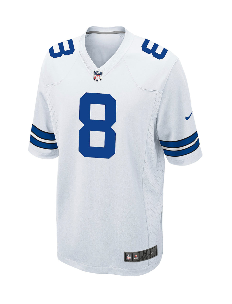 Nike Dallas Cowboys No8 Troy Aikman White Men's Stitched NFL Limited Tank Top Suit Jersey