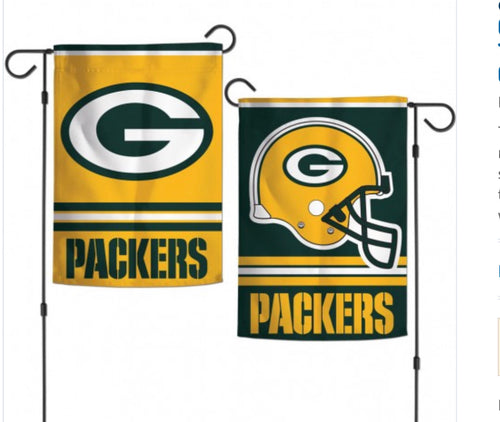 GREEN BAY PACKERS 2 Sided Garden Flag 12.5" X 18"