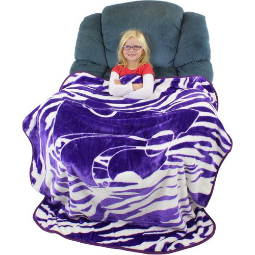 Kansas State Wildcats Soft Raschel Throw Blanket