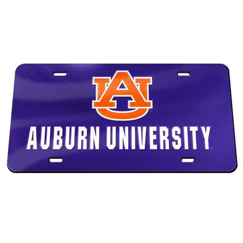 Auburn Tigers Acrylic Classic License Plates