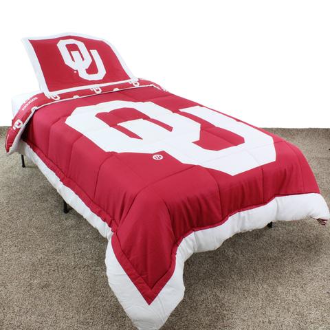 NCAA Oklahoma Sooners Reversible Twin Comforter Set