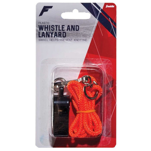 Plastic Whistle with Lanyard