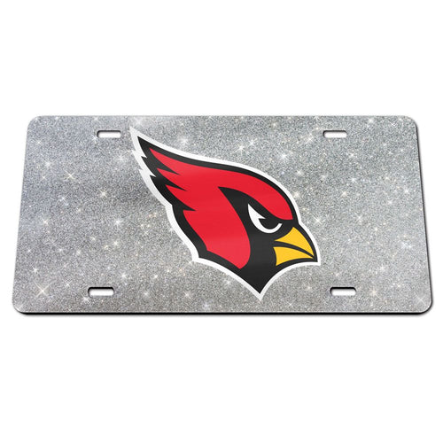 Arizona Cardinals Glitter Backgrounds Acrylic Classic License Plates